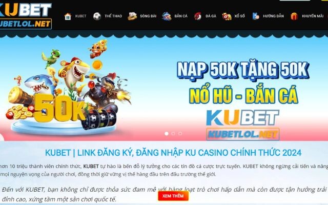 Nạp tiền và nhận nhiều ưu đãi khủng từ nhà cái Kubet